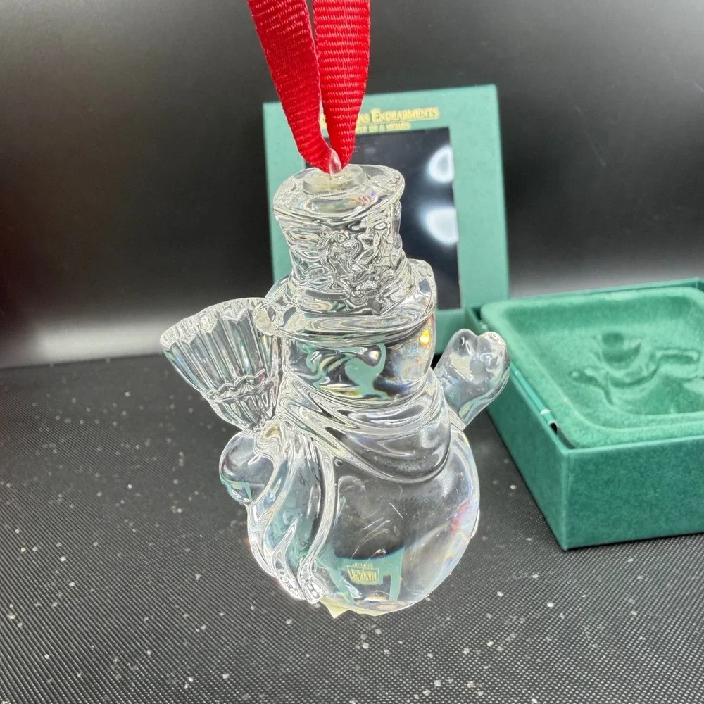 Marquis by Waterford‎ Crystal Snowman Ornament Christmas Endearments 1st Series